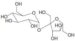 Shown below is the structural formula for sucrose (table sugar).