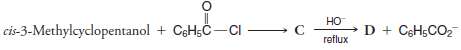 (a) Write stereochemical formulas for compounds A-F:
1.
2.
3.
4.
(b) Which of the