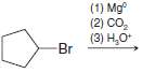 Write structural formulas for the major organic products from each