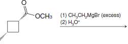 Write structural formulas for the major organic products from each