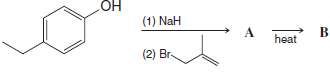 What are compounds A and B in the following sequence?