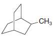 Give names for each of the following bicyclic alkanes:
(a)
(b)
(c)
(d)
(e)
(f) Write