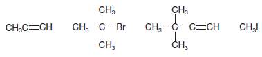 Your goal is to synthesize 4, 4-dimethyl-2-pentyne. You have a