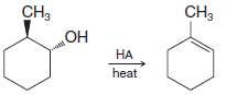 When trans-2-methylcyclohexanol (see the following reaction) is subjected to acid-catalyzed