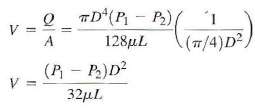 Equation 3.19 defines the mean velocity for laminar flow using