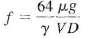 Equation 3.19 defines the mean velocity for laminar flow using