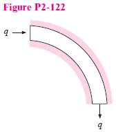 The cylindrical segment shown in Figure P2-122 has a thermal