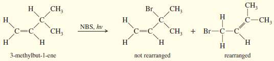Give a mechanism to explain the two products formed in