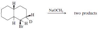Give the expected product(s) of E2 elimination for each reaction.