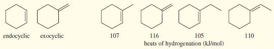 A double bond in a six-membered ring is usually more