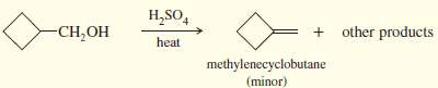 A graduate student wanted to make methylenecyclobutane, and he tried