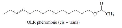 Show what reagents would be needed to synthesize the pheromone