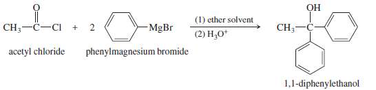 Propose a mechanism for the reaction of acetyl chloride with