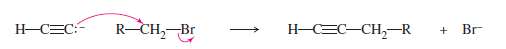 Recall from Section 9-7 how acetylide ions are alkylated by