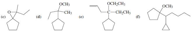 Develop syntheses for the following compounds. As starting materials, you