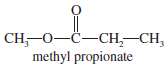 Draw the expected NMR spectrum of methyl propionate, and point