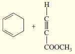 Predict the products of the following Diels-Alder reactions. Include stereochemistry