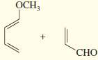 Predict the products of the following Diels-Alder reactions. Include stereochemistry