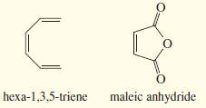 (a) Sketch the pi molecular orbitals of hexa-1, 3, 5-triene