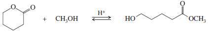 Propose a mechanism for the following ring-opening transesterification. Use the