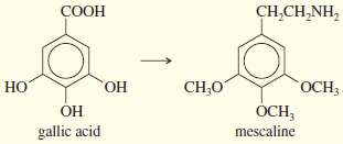 Show how you would accomplish the following multistep syntheses, using