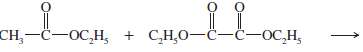 Predict the products from crossed Claisen condensation of the following