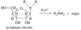 (a) An aliphatic aminoglycoside is relatively stable to base, but