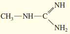 The following compound can become protonated on any of the