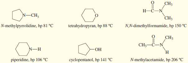 N-Methylpyrrolidine has a boiling point of 81 °C, and piperidine