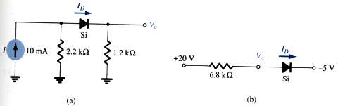 Determine Vo and ID for the networks of Fig. 2.153.