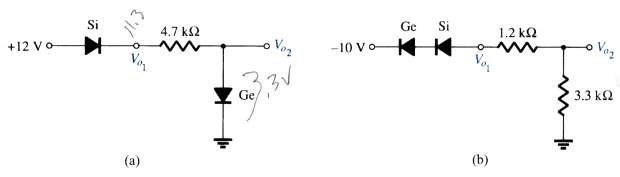 Determine Vo1 and Vo2 and the networks of Fig. 2.154.