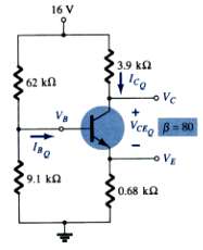 For the voltage-divider bias configuration of Fig. 4.115, determine:
In Figure