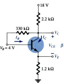 Given VB = 4 V for the network of Fig.