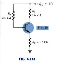 For the circuit of Fig.4.141 
(a) Does VC increase or