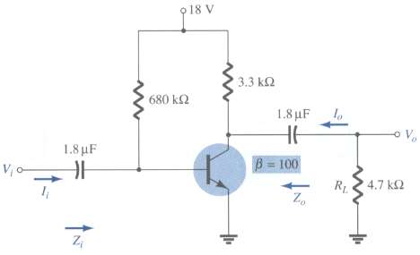 A. Determine the voltage gain AVL for the network of