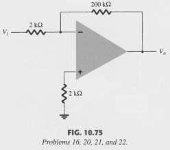 Calculate the total offset voltage for the circuit of Fig.