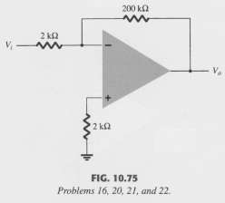For the typical characteristics of the 741 op-amp, calculate the
