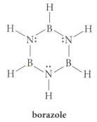 Explain why borazole (sometimes called inorganic benzene) is a very