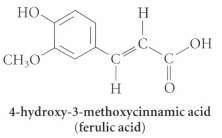 Ferulic acid is a potent antioxidant found in tomatoes and