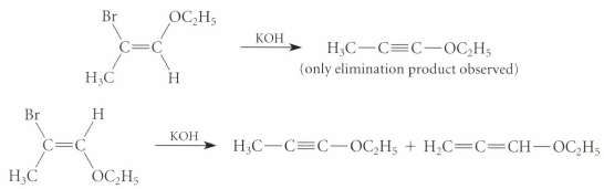 Explain why, in the reactions given in Fig. P18.68, p.