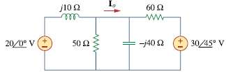 Use source transformation to find Io in the circuit of