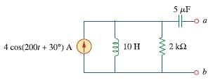 Obtain the Norton equivalent of the circuit depicted in Fig.