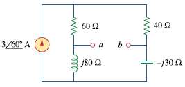 For the circuit shown in Fig. 10.107, find the Norton