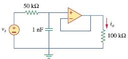 Compute io (t) in the op amp circuit in Fig.