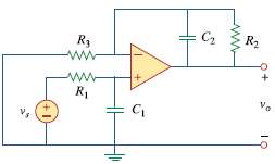 Compute the closed-loop gain Vo /Vs for the op amp