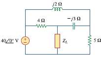 For the circuit shown in Fig. 11.44, determine the load