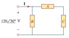 In the circuit of Fig. 11.72, load A receives 4