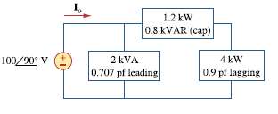 Given the circuit in Fig. 11.80, find Io and the