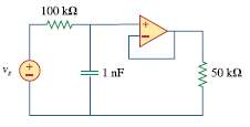 In the op amp circuit of Fig. 11.84, vs =