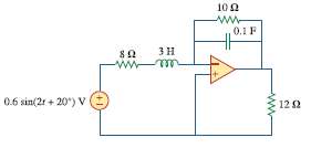 For the op amp circuit in Fig. 11.86, calculate:
(a) The